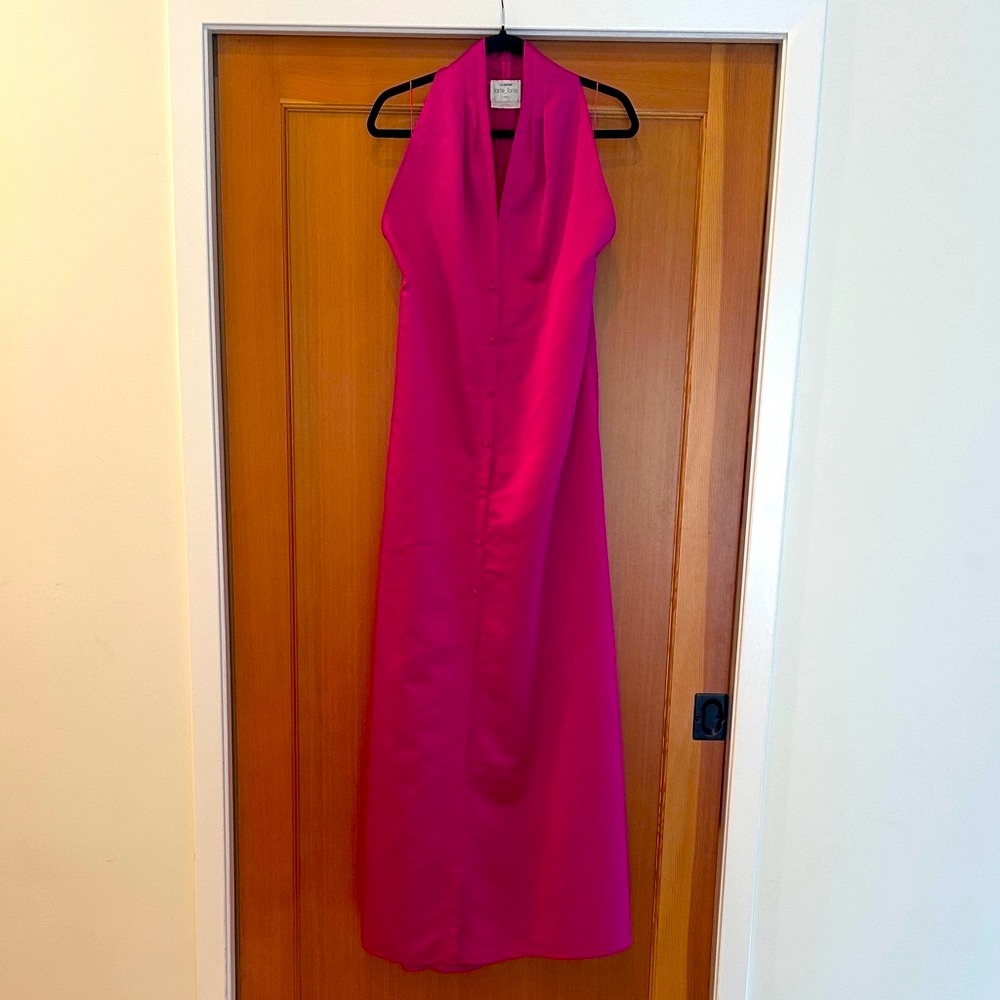 Forte Forte V-neck Satin Maxi Dress